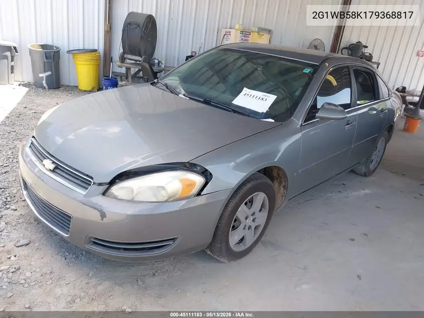 2G1WB58K179368817 2007 Chevrolet Impala Ls