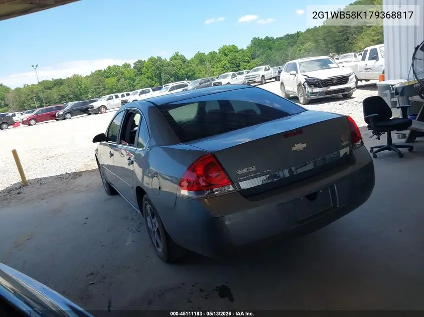 2G1WB58K179368817 2007 Chevrolet Impala Ls