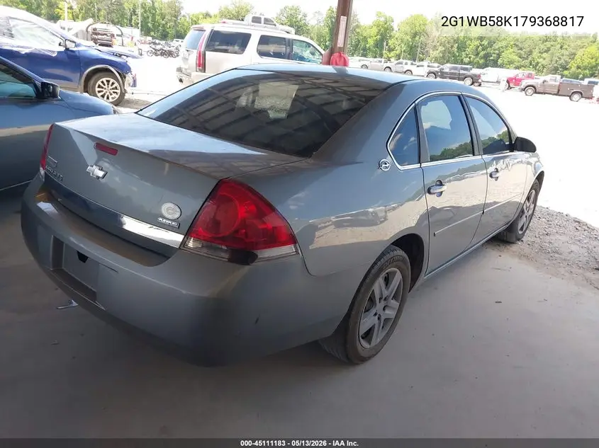 2G1WB58K179368817 2007 Chevrolet Impala Ls