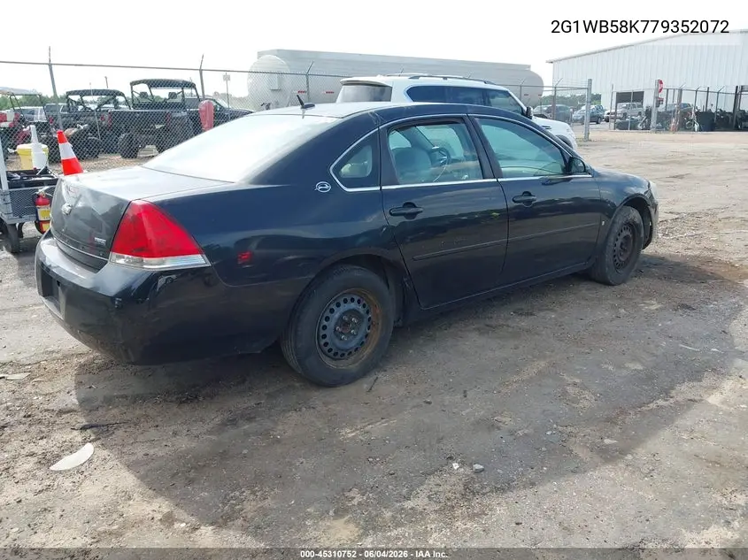 2G1WB58K779352072 2007 Chevrolet Impala Ls