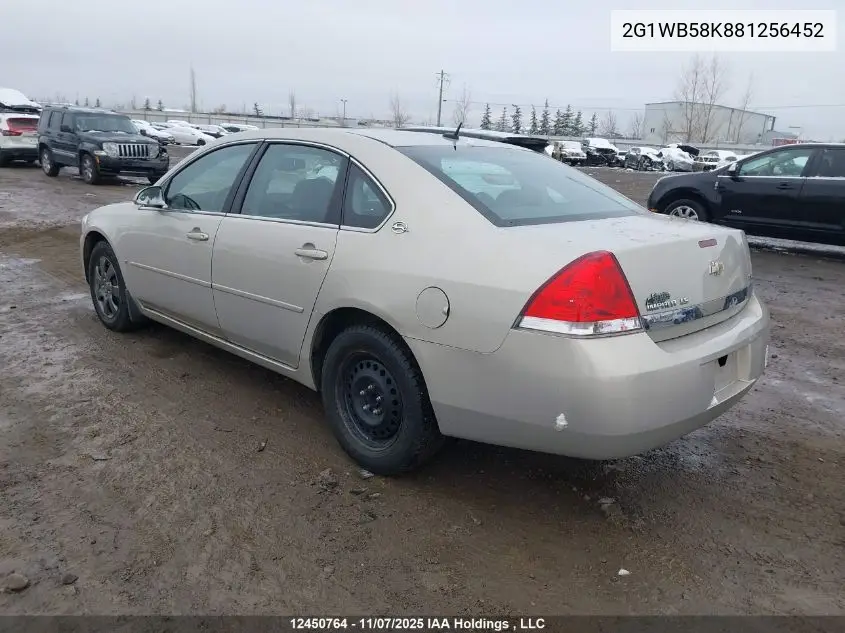 2G1WB58K881256452 2008 Chevrolet Impala Ls