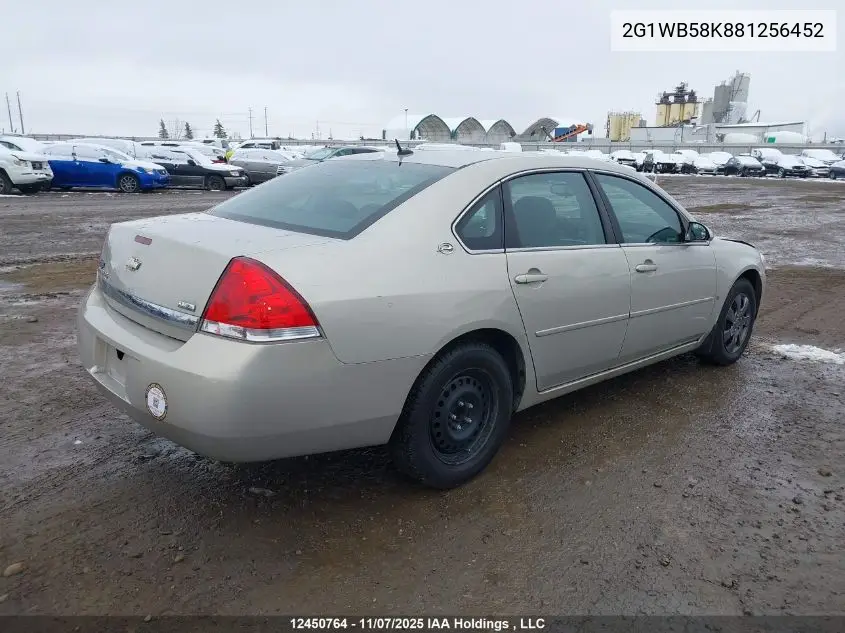 2G1WB58K881256452 2008 Chevrolet Impala Ls