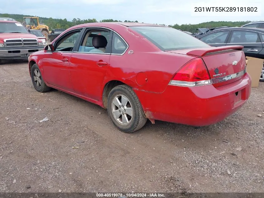 2G1WT55K289181802 2008 Chevrolet Impala Lt