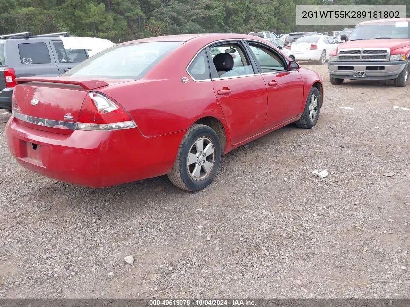 2G1WT55K289181802 2008 Chevrolet Impala Lt