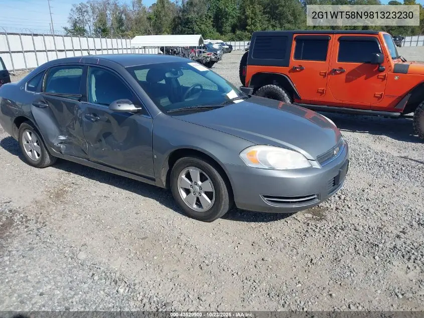 2G1WT58N981323230 2008 Chevrolet Impala Lt