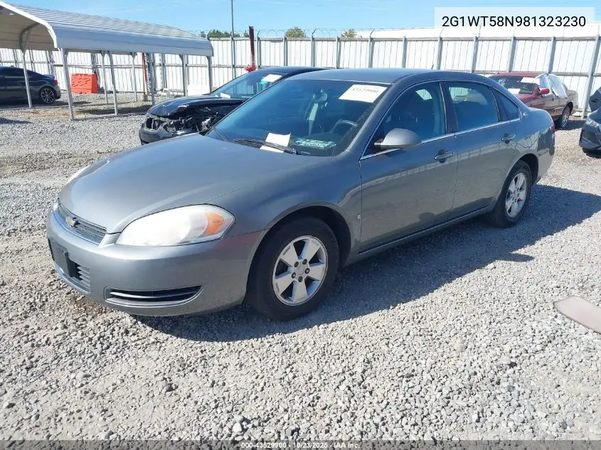 2G1WT58N981323230 2008 Chevrolet Impala Lt
