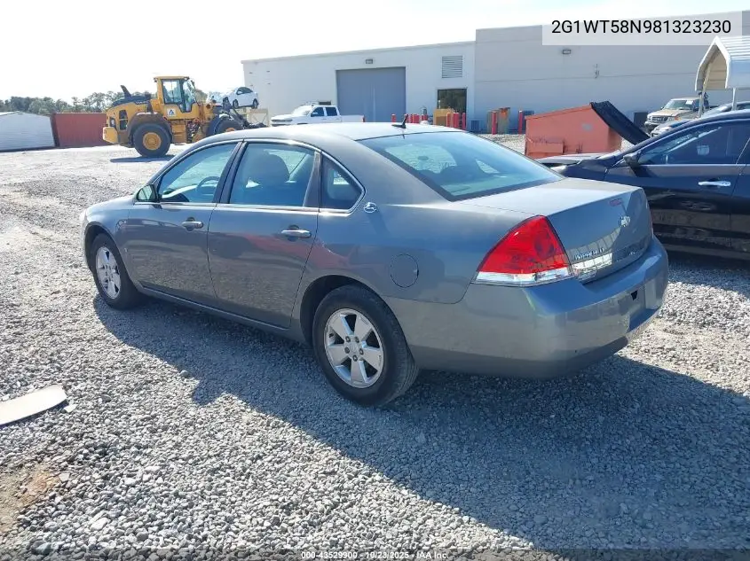 2G1WT58N981323230 2008 Chevrolet Impala Lt