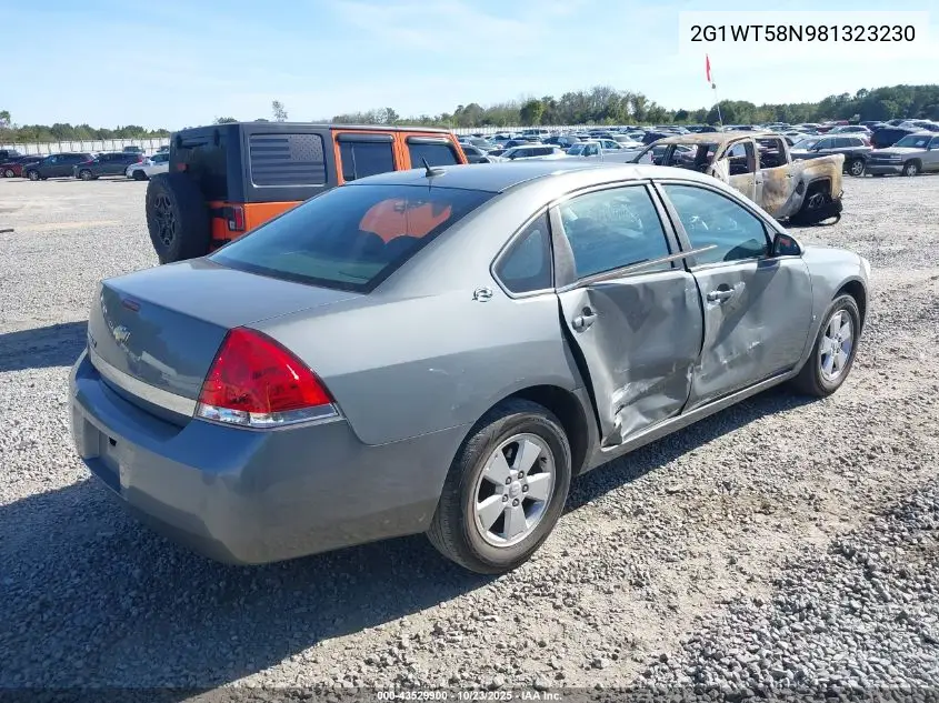 2G1WT58N981323230 2008 Chevrolet Impala Lt