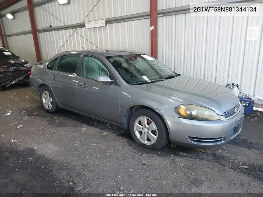 2G1WT58N881344134 2008 Chevrolet Impala Lt