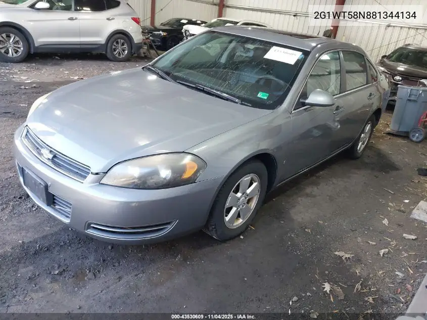 2G1WT58N881344134 2008 Chevrolet Impala Lt