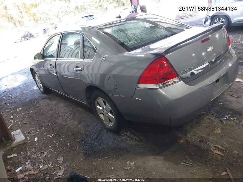 2G1WT58N881344134 2008 Chevrolet Impala Lt