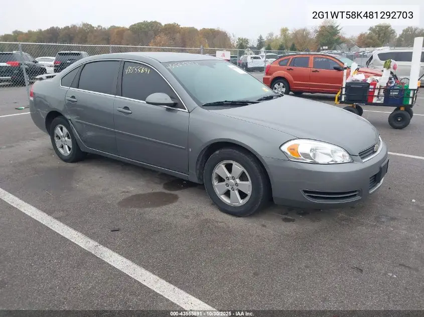 2G1WT58K481292703 2008 Chevrolet Impala Lt
