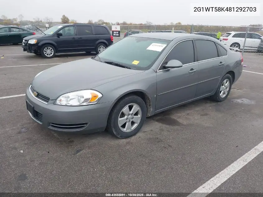 2G1WT58K481292703 2008 Chevrolet Impala Lt