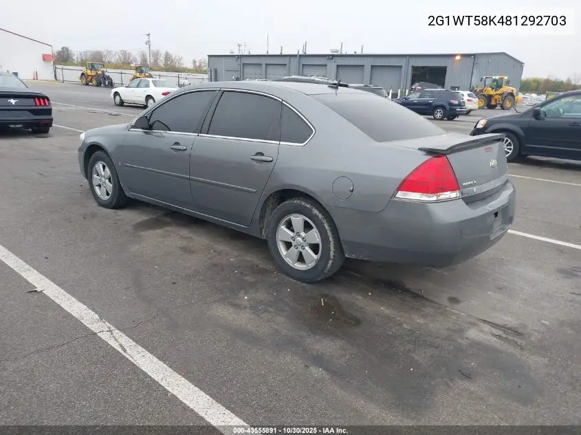 2G1WT58K481292703 2008 Chevrolet Impala Lt
