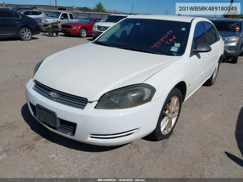 2G1WB58K489180049 2008 Chevrolet Impala Ls
