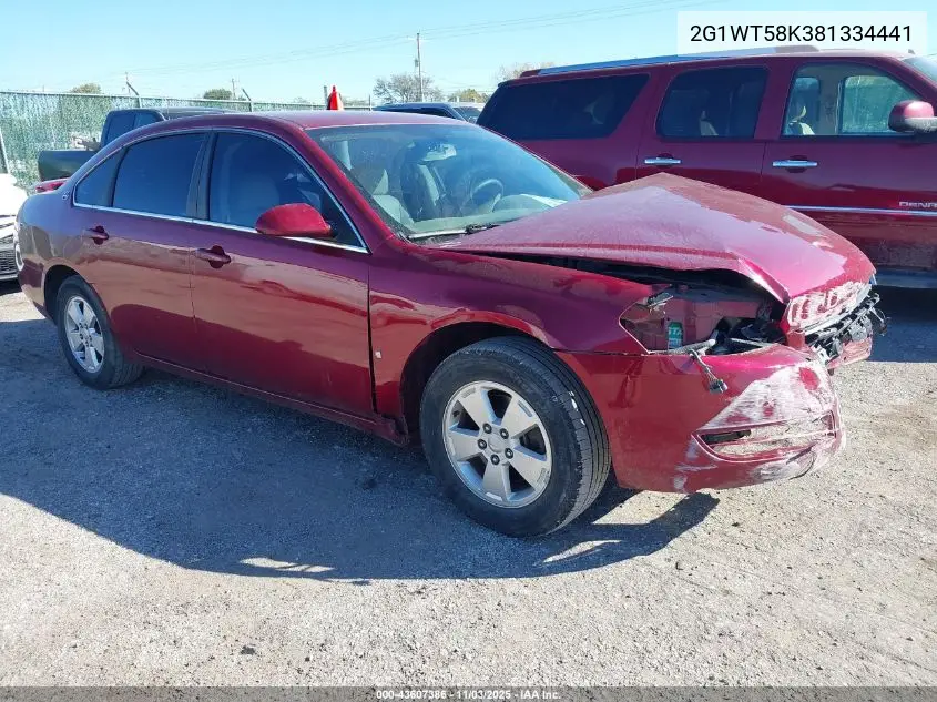 2G1WT58K381334441 2008 Chevrolet Impala Lt