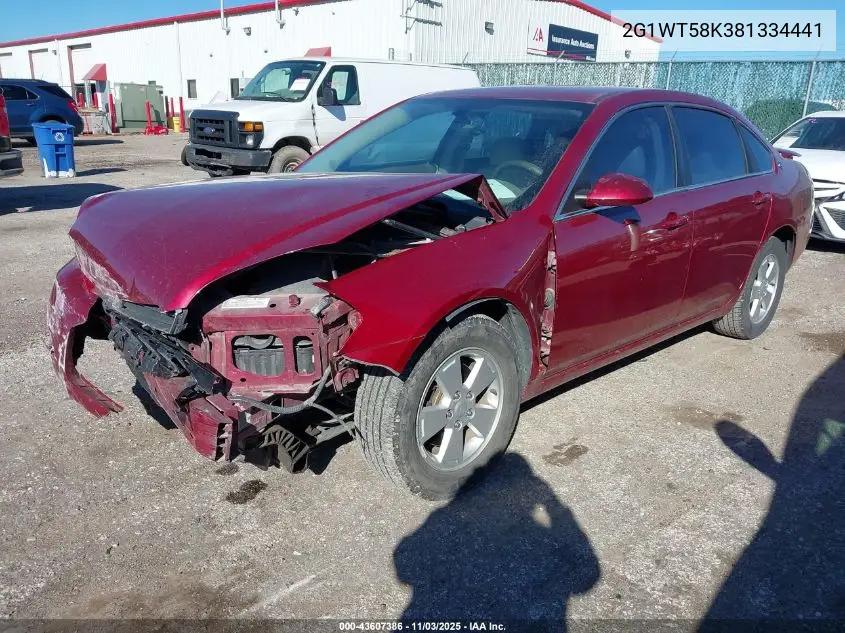 2G1WT58K381334441 2008 Chevrolet Impala Lt