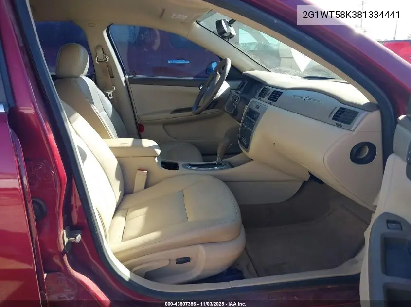 2G1WT58K381334441 2008 Chevrolet Impala Lt