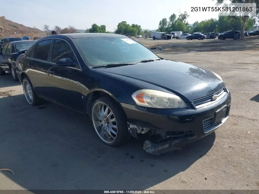 2G1WT55K581201863 2008 Chevrolet Impala Lt