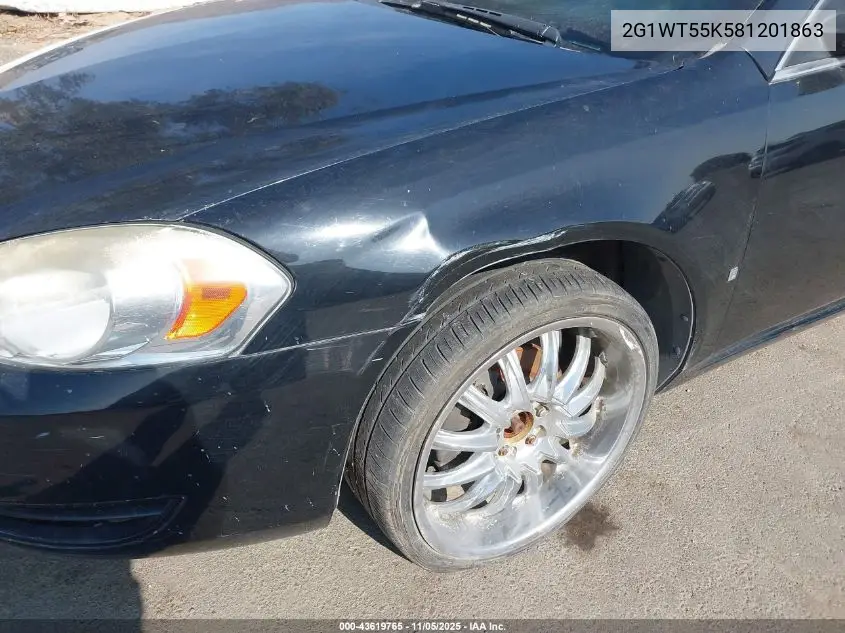 2G1WT55K581201863 2008 Chevrolet Impala Lt