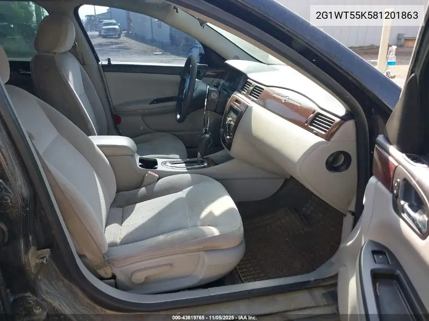 2G1WT55K581201863 2008 Chevrolet Impala Lt