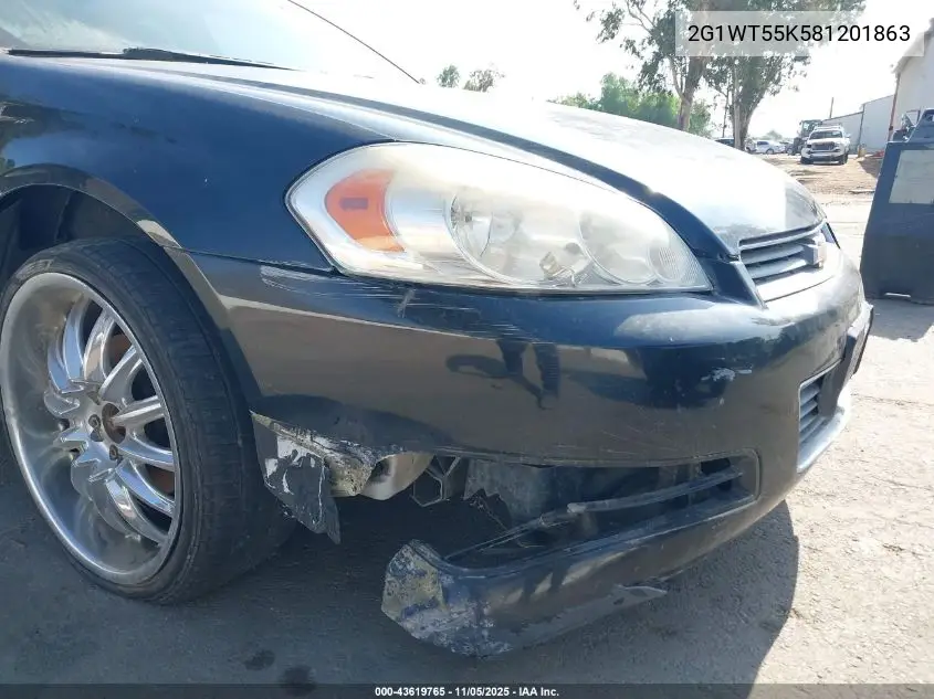 2G1WT55K581201863 2008 Chevrolet Impala Lt