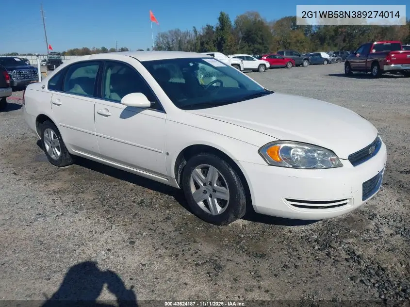 2G1WB58N389274014 2008 Chevrolet Impala Ls