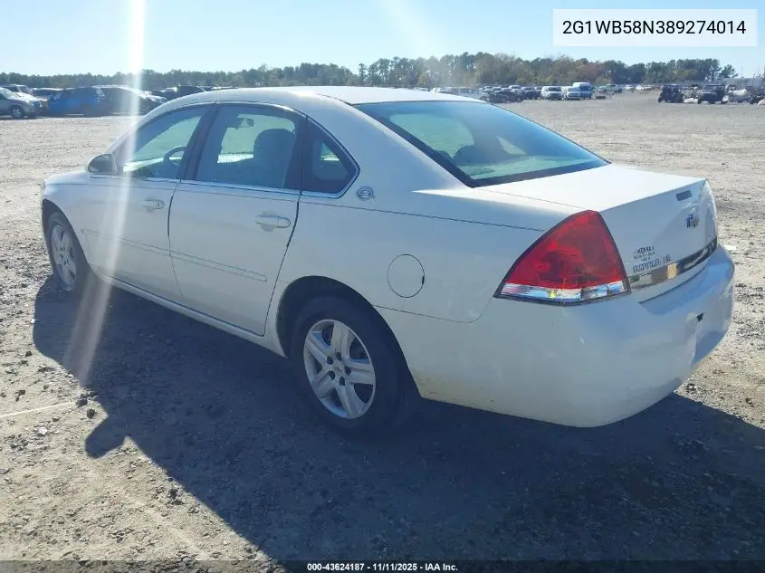2G1WB58N389274014 2008 Chevrolet Impala Ls