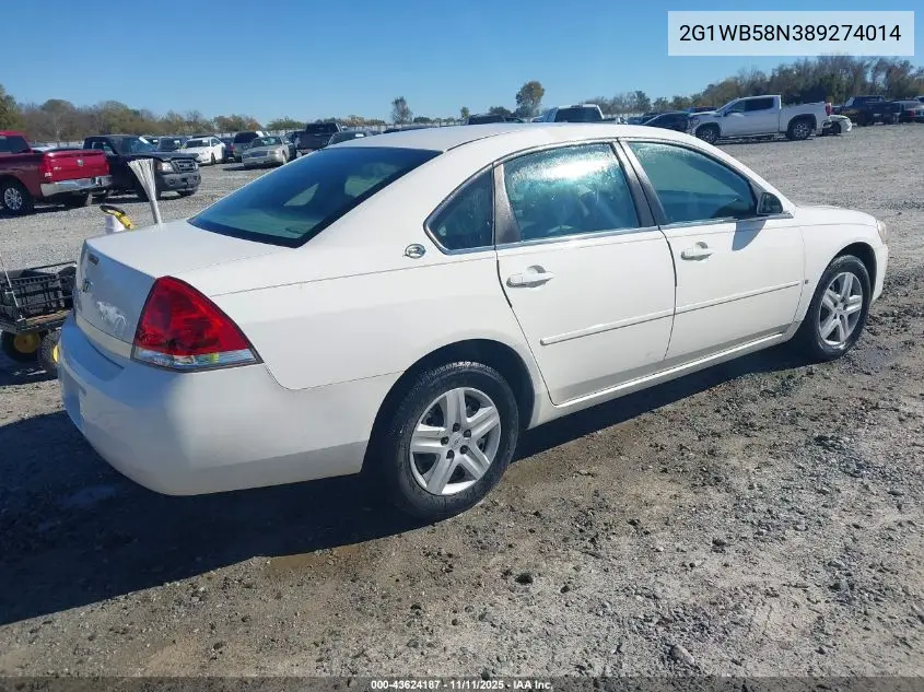 2G1WB58N389274014 2008 Chevrolet Impala Ls