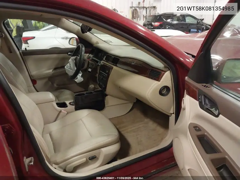 2G1WT58K081354985 2008 Chevrolet Impala Lt