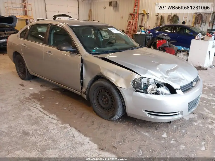 2G1WB55K681231005 2008 Chevrolet Impala Ls