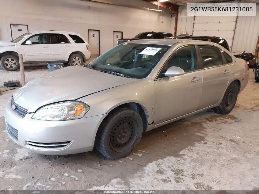2G1WB55K681231005 2008 Chevrolet Impala Ls