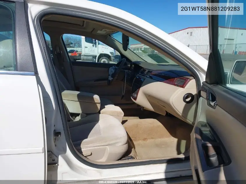 2G1WT58N881209283 2008 Chevrolet Impala Lt