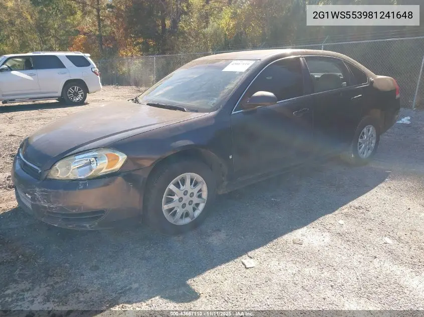 2G1WS553981241648 2008 Chevrolet Impala Police