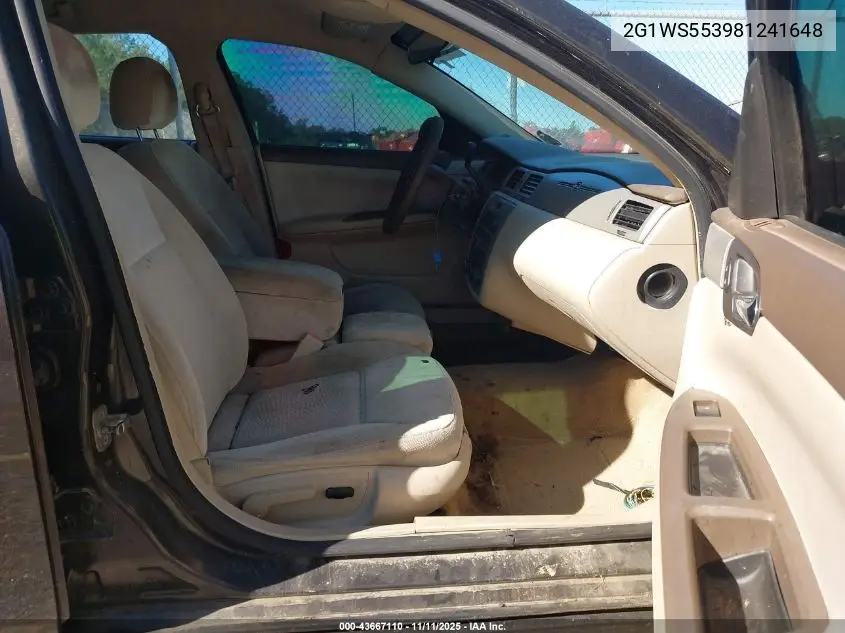 2G1WS553981241648 2008 Chevrolet Impala Police