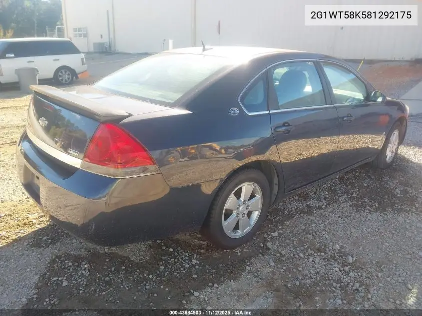 2G1WT58K581292175 2008 Chevrolet Impala Lt