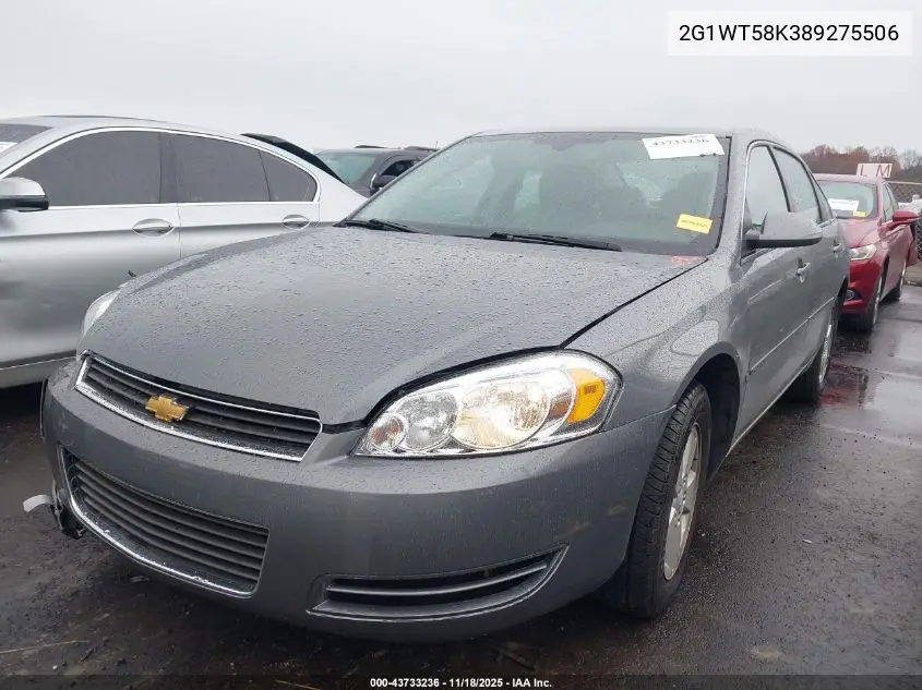 2G1WT58K389275506 2008 Chevrolet Impala Lt