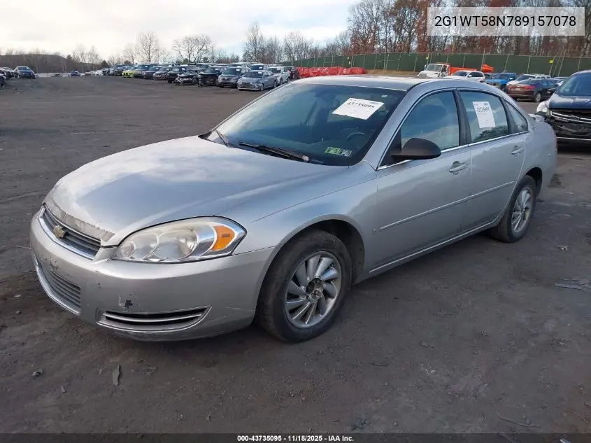 2G1WT58N789157078 2008 Chevrolet Impala Lt