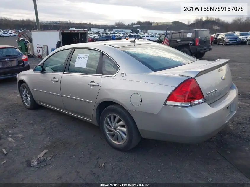 2G1WT58N789157078 2008 Chevrolet Impala Lt
