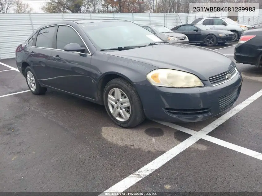 2G1WB58K681289983 2008 Chevrolet Impala Ls