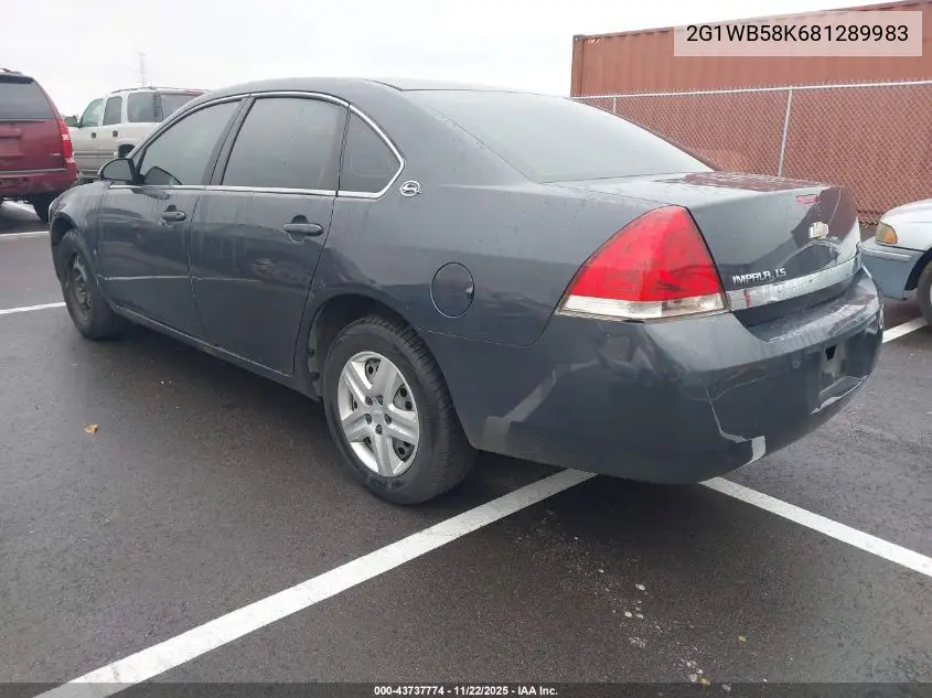 2G1WB58K681289983 2008 Chevrolet Impala Ls