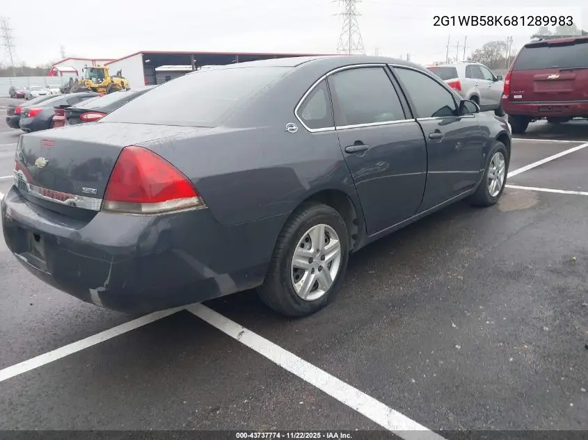 2G1WB58K681289983 2008 Chevrolet Impala Ls