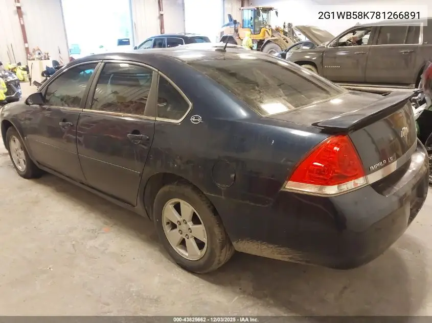 2G1WB58K781266891 2008 Chevrolet Impala Ls