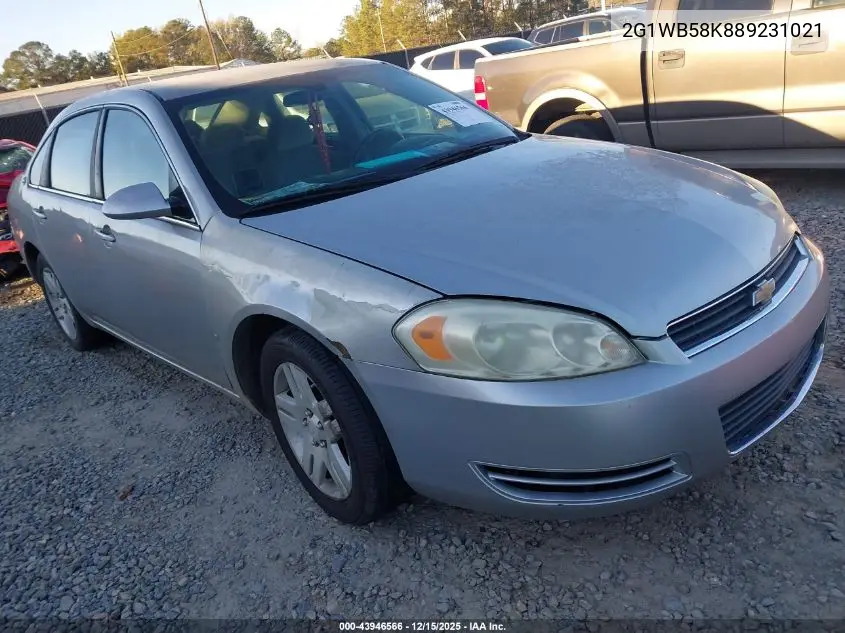 2G1WB58K889231021 2008 Chevrolet Impala Ls