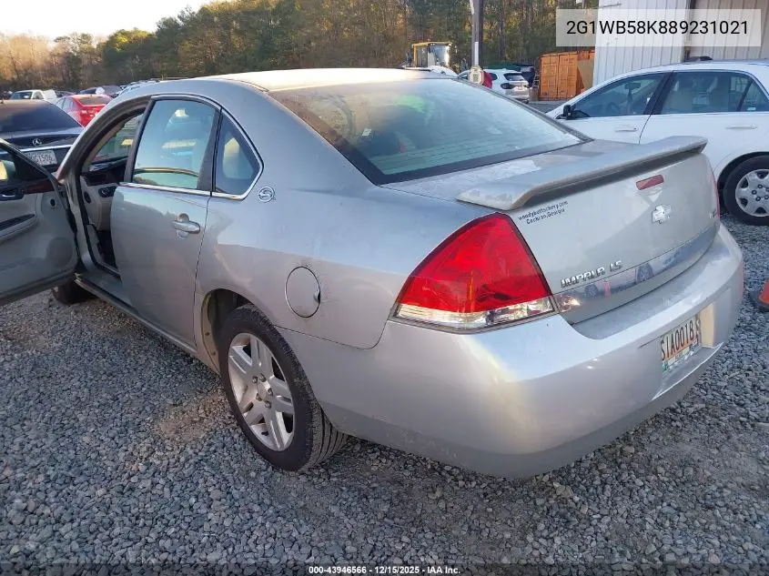 2G1WB58K889231021 2008 Chevrolet Impala Ls