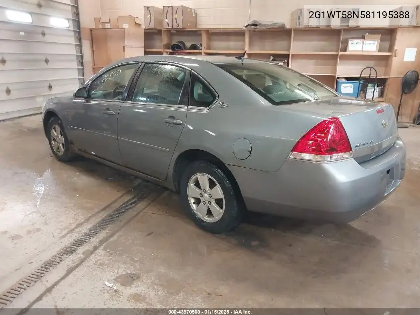 2G1WT58N581195388 2008 Chevrolet Impala Lt