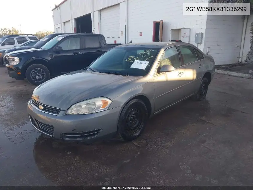 2G1WB58KX81336299 2008 Chevrolet Impala Ls