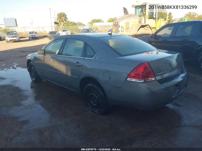 2G1WB58KX81336299 2008 Chevrolet Impala Ls