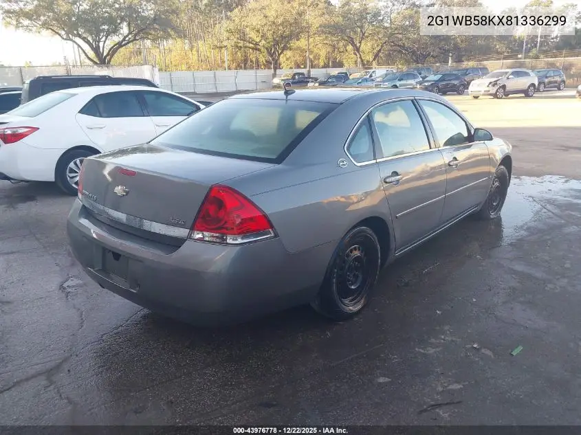 2G1WB58KX81336299 2008 Chevrolet Impala Ls