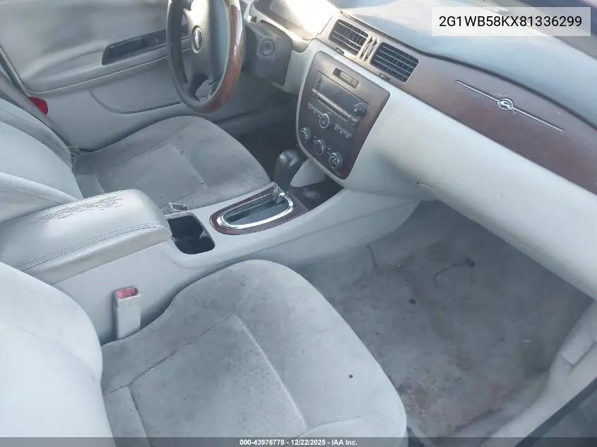 2G1WB58KX81336299 2008 Chevrolet Impala Ls